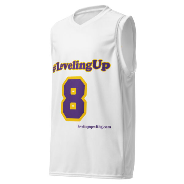 #LevelingUp 8/24 unisex basketball jersey - Image 3