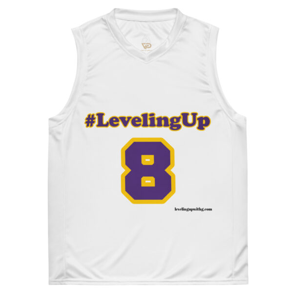 #LevelingUp 8/24 unisex basketball jersey