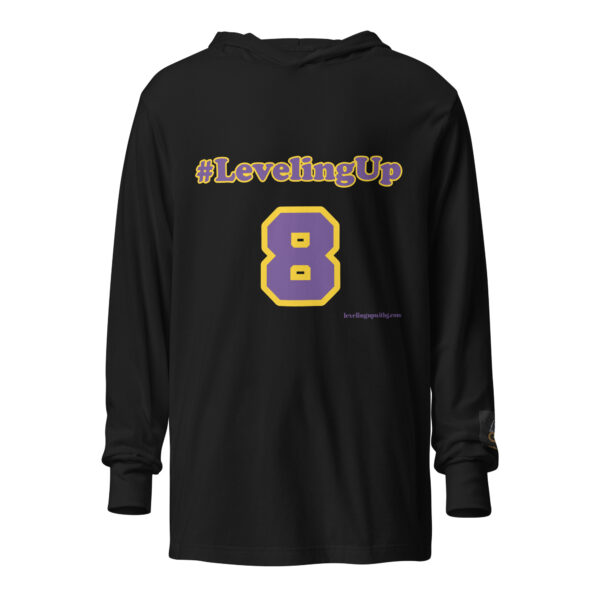 #LevelingUp 8/24 Hooded long-sleeve tee