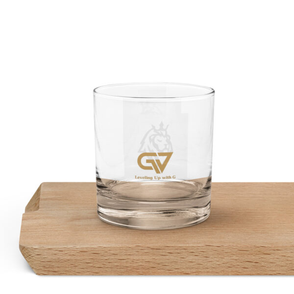 Leveling Up with G Logo Rocks glass - Image 4